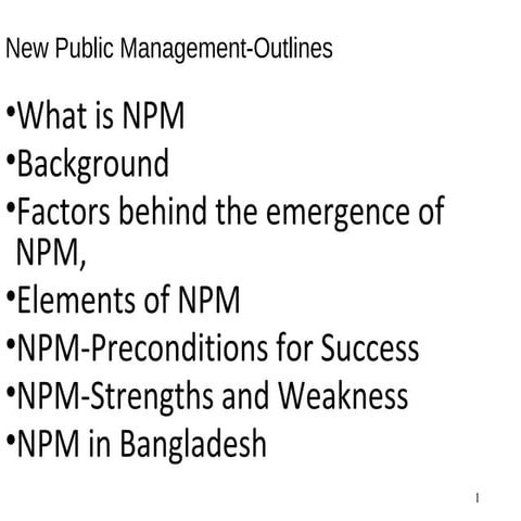 New public management