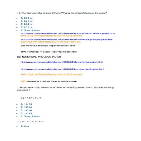 Staff Selection Commission Questions