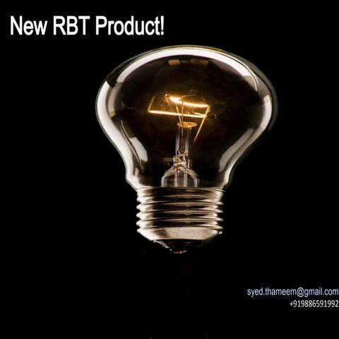 New rbt product | PPT