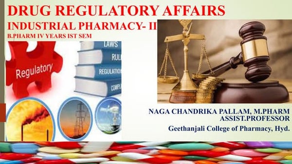 Approved regulatory bodies and agencies.