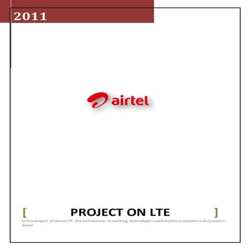 Report on 4G - LTE