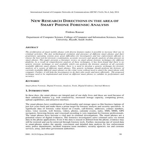 New research directions in the area of