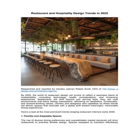 New Restaurant Design for 2025 With Images.docx