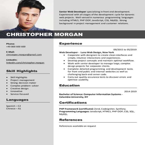 resume template