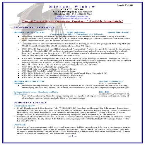 Fall Protection for Construction | PDF