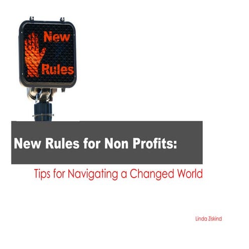 New Rules for Non Profits