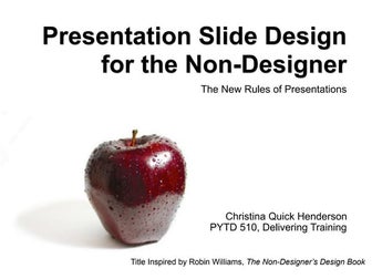 New Rules For Power Point Presentations (Revised)
