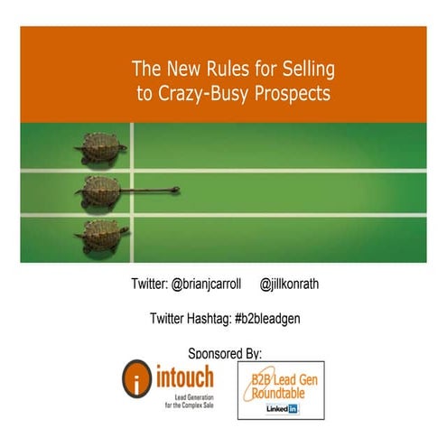 New rules for selling to crazy busy prospects