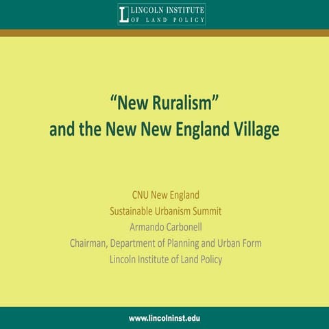 New Ruralism | PPTX