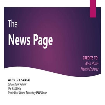 News - Page -Division- campus journalism