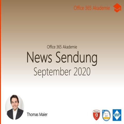 Office 365 Akademie News - September 2020