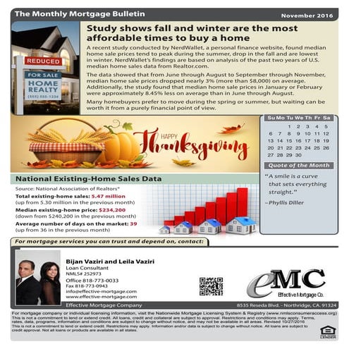 November News Flyer