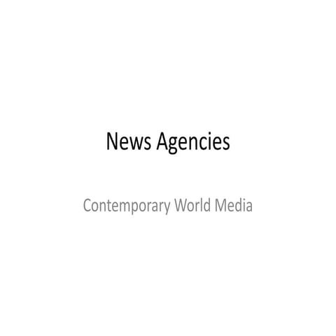 News agencies
