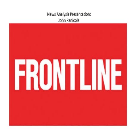 News analysis presentation