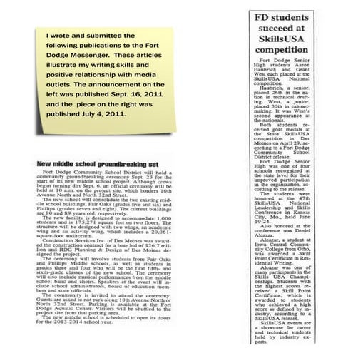 Published News Pieces p.1