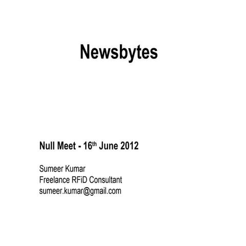 News Bytes June 2012