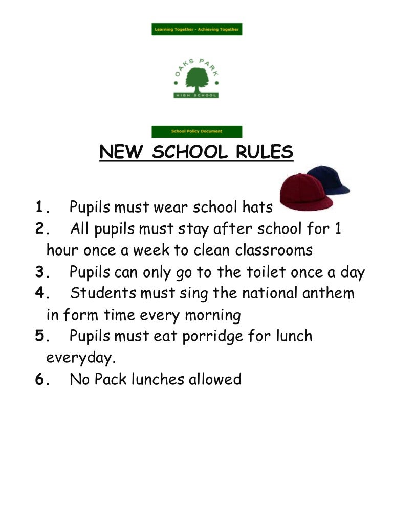 Human rights lesson 1/New school rules
