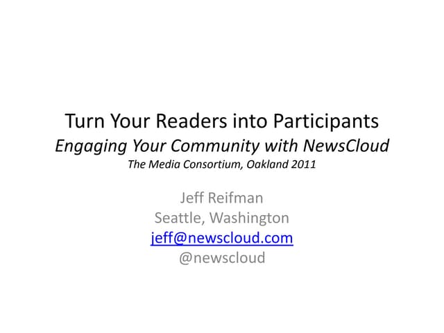 Newscloud Ignite Presentation