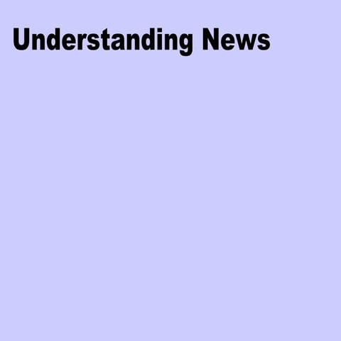 News defined ppt
