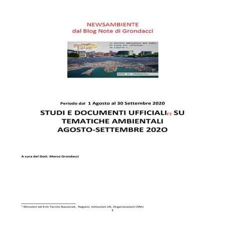 News doc Agosto - Settembre 2020