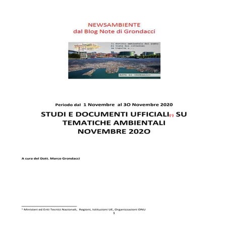 News doc AMBIENTE novembre 2020