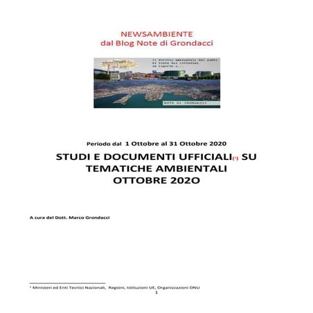 News doc ambiente ottobre 2020