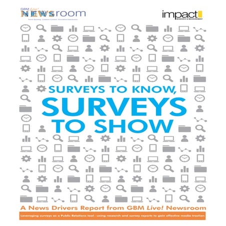 Surveys to Know, Surveys to Show - A News Drivers Report from GBM Live! Newsroom