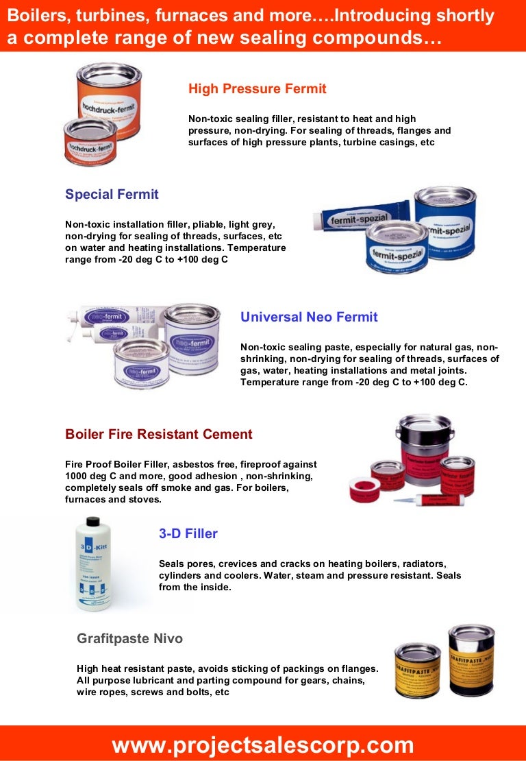 New Sealing compounds from Fermit, now in India