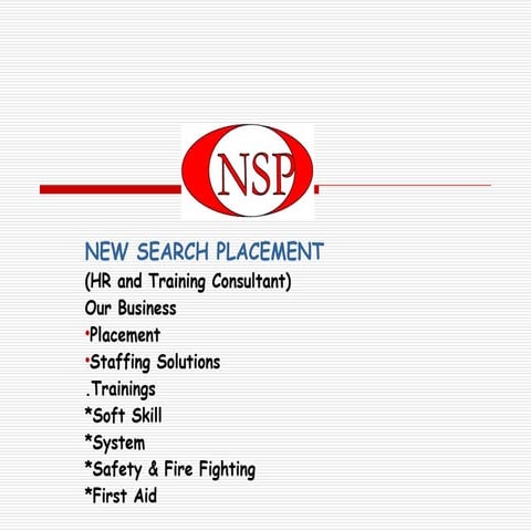 New search training & placement