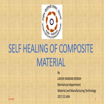 Self healing of Composite material