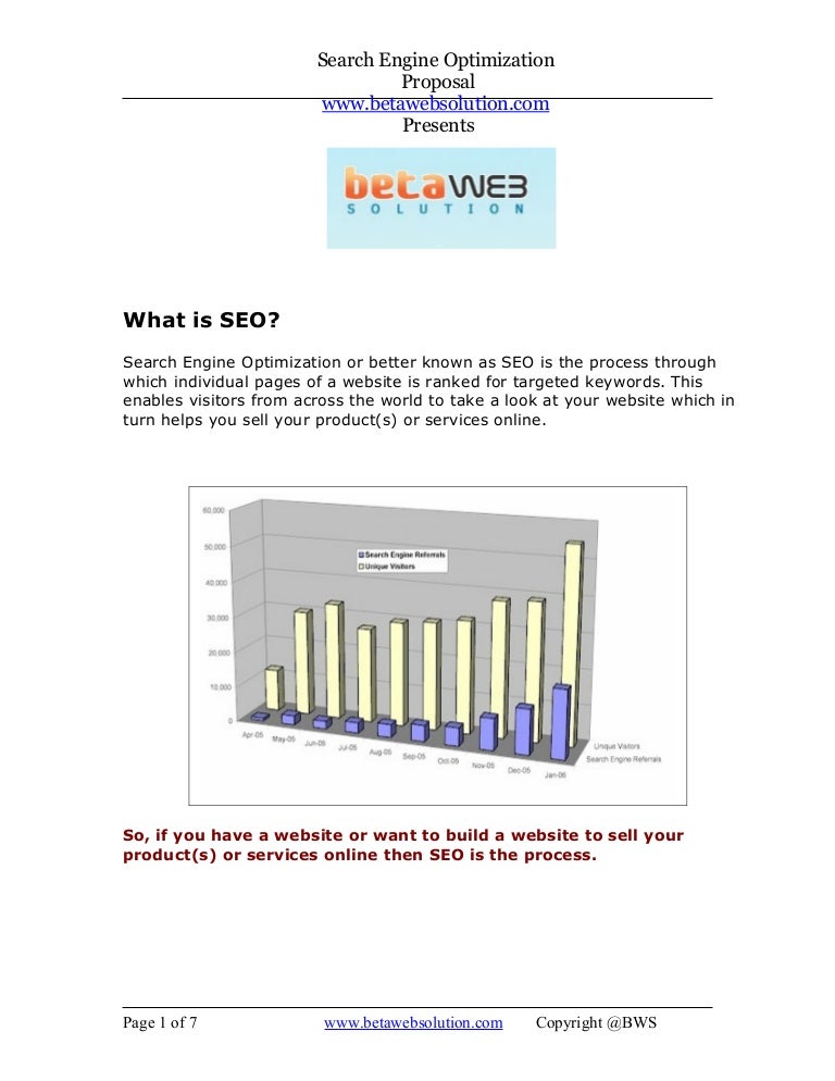 New Seo Proposal