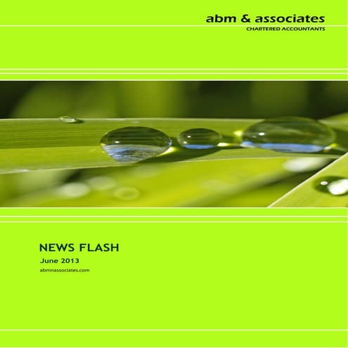 News Flash June 2013