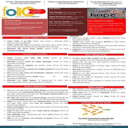 NewsFolio - September 2013