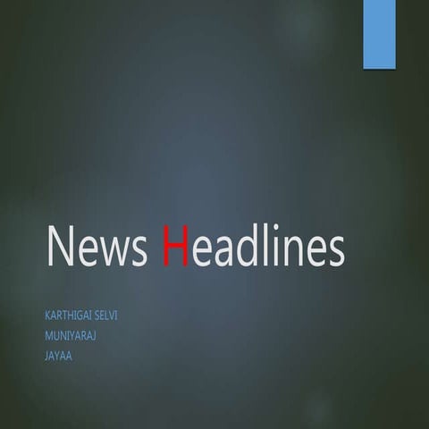 News headlines