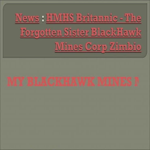 News : HMHS Britannic - The Forgotten Sister BlackHawk   Mines Corp Zimbio 