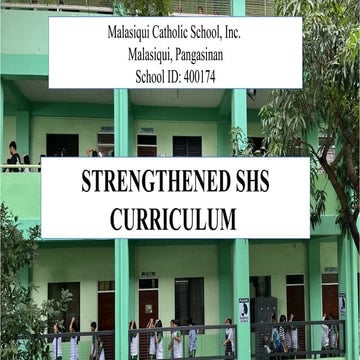 Comprehensive Overview of DepEd's Strengthened Senior High School ...