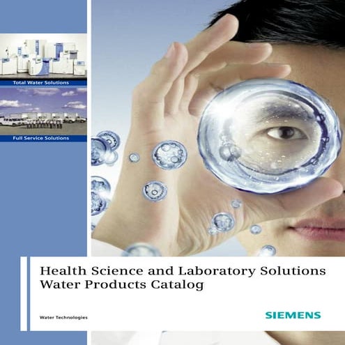 New Siemens  Elga  Lab Catalogue 2009