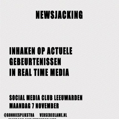 Newsjacking: inhaken op actuele gebeurtenissen in real time media