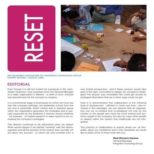 Newsletter- August 2009