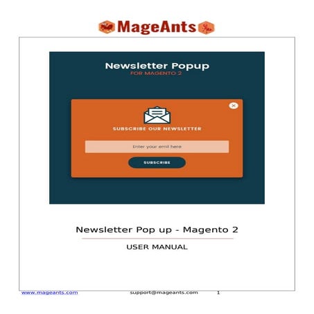 Magento 2 Newsletter Popup