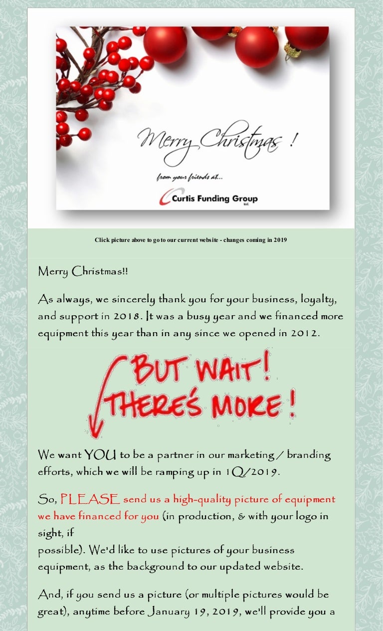 Newsletter 1812 merry christmas