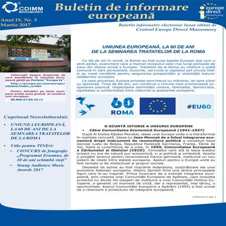 Newsletter  Europe Direct Maramures nr. 3/2017