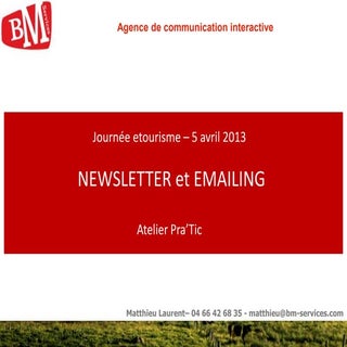 Newsletter et-emailing