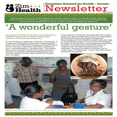 ZimHealth Newsletter June 2012