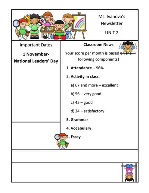 Newsletter unit2