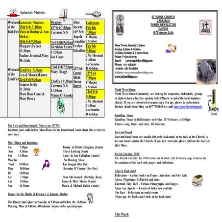 Newsletter 16th february 2020 | PPT