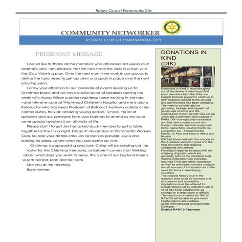Newsletter  17 10-2011