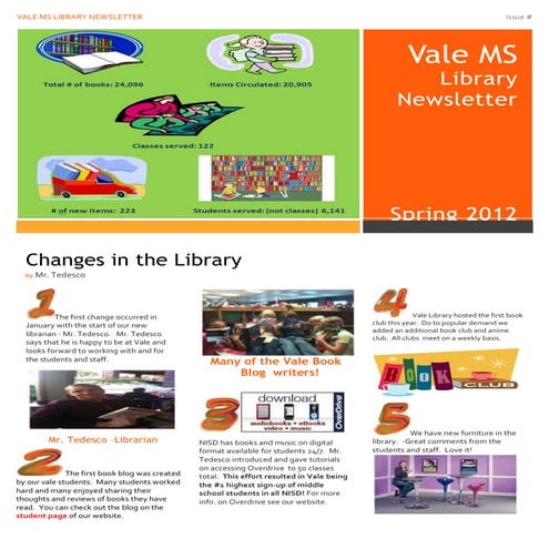 Vale MS Newsletter 2011-12
