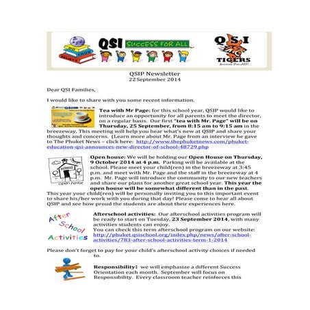 Newsletter 22nd September 2014 2-1