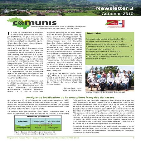 Comunis newsletter 3 Francais